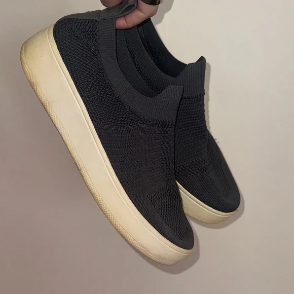 Steve Madden Navy Slip-On Knit Sneakers - Picture 3 of 5